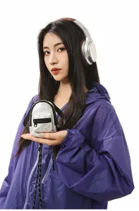 Mini mochila colgante para cuello monedero tarjetero auriculares bolso cruzado de moda
