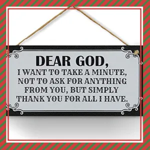 Rustic wooden hanging plaque sign with inspirational quote text for home wall decor.