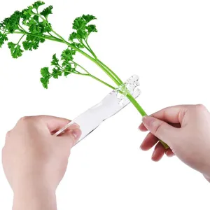 Clear Acrylic Herb Stripper Kitchen Tool for Kale Parsley Leaf Removal Gadget Fast Clean