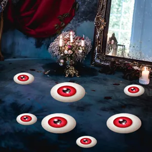 Halloween scary eyeball floor wall stickers horror party spooky decorative decals set