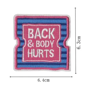 Embroidered patch funny badge DIY clothing jacket backpack accessories 6.3x6.4cm