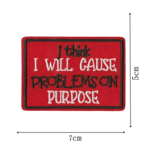 Funny embroidered patch funny quote tactical morale badge clothing backpack DIY decoration.