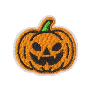 Toppa ricamata zucca Halloween adesiva termoadesiva spaventoso fantasma decorazione vestito.