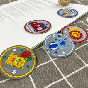 Bonitos parches bordados de animales de dibujos animados para ropa, decoraciones de ropa DIY.