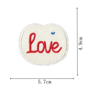Süßer Herz Love Stickaufnäher DIY Kleidung Reparatur Abzeichen Aufkleber Stoff Applikation