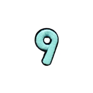 Geborduurd nummer 9 patch stoffen badge DIY kleding decoratie accessoire speciaal