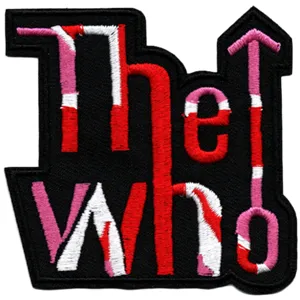 The Who rock band embroidered patch black iron on badge for DIY clothing accessories and bags