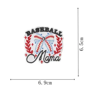 Baseball Mama embroidered patch iron on badge for clothing and hat DIY decoration with Liebe