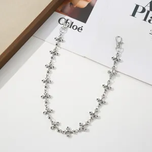 Minimalistische metalen kruis ketting broekketting hiphop stijl mode taille accessoire uniseks