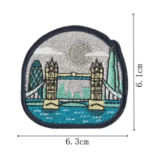 London travel landmark embroidered patch DIY decorative badge clothing accessory