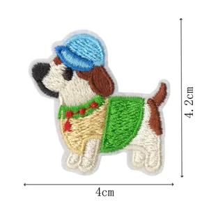 Cute cartoon dog embroidered patch DIY clothing accessory jacket bag decorative badge appliques