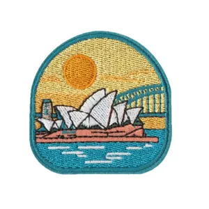 World travel landmark embroidery patch iron-on clothing badge souvenir backpack decor
