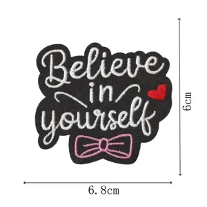 Embroidered patch DIY badge applique clothing jacket backpack decorative accessory 6x6.8cm