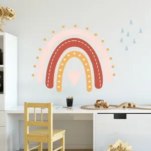Bohemian Boho Rainbow Wall Sticker PVC Αυτοκόλλητο Διακόσμηση Σπιτιού Για Παιδικό Δωμάτιο Υπνοδωμάτιο Background Wall Art