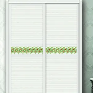 Christmas 3D vine wall sticker detail, decorative garland decal for home interior room.