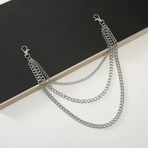 Multi-layer punk metal waist chain hip-hop thick body chain trendy pants chain decor new