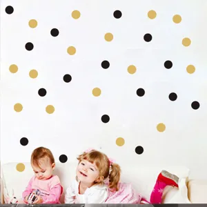 Nordic Style Polka Dot Wall Stickers Removable PVC Dot Decals For Kids Room Nursery Bedroom Home Wall Decor