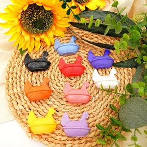 Colorful 3D printed chicken fridge magnets creative cute animal refrigerator sticker home