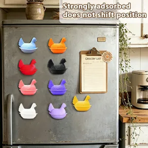 Cute 3D chicken fridge magnets colorful cute animal magnetic stickers for kitchen decor