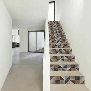 Adesivi per scale geometrici 3D impermeabili per gradini carta da parati decorazione DIY