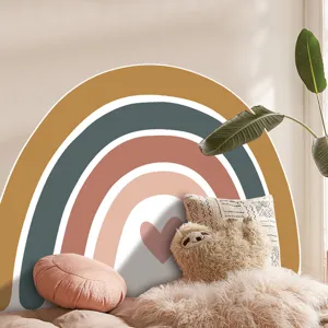 Boho rainbow wall sticker for bedroom headboard background wall decoration large size