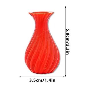 Μίνι 3D τρισδιάστατο μαγνητικό βάζο αυτοκόλλητο ψυγείου, δημιουργική διακοσμητική γλάστρα.