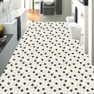 Anti-slip floor sticker waterproof tile sticker for bathroom kitchen home decor use.