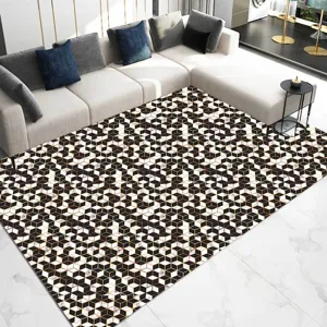 Geometric 3D cube floor sticker for living room bedroom anti-slip decorative mat decor