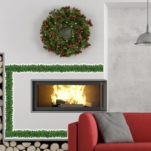 Christmas 3D vine garland wall sticker home decor living room holiday festive art