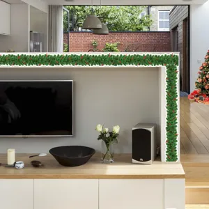 Christmas 3D stereoscopic vine garland wall sticker DIY waistline home decor decal