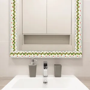 Christmas 3D stereoscopic vine garland wall sticker DIY decorative sticker for home.