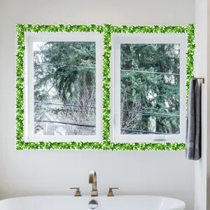 3D Green Ivy Wall Stickers DIY Window Border Home Decor Bathroom Living Room Wallpaper Decal