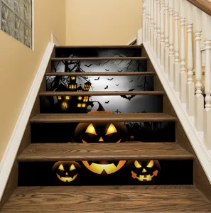 Αυτοκόλλητα σκάλας 3D Halloween αδιάβροχα και αφαιρούμενα DIY αυτοκόλλητα για σπίτι.