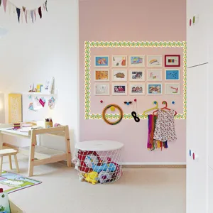Sunflower wall sticker border for kids bedroom decor DIY floral vinyl wall decal art