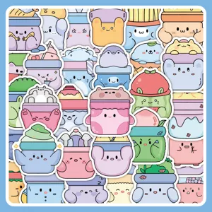 Original Block Monster Cartoon Stickers Waterproof PVC Journaling Decorative Decals For Phone Case Car Kids Toys