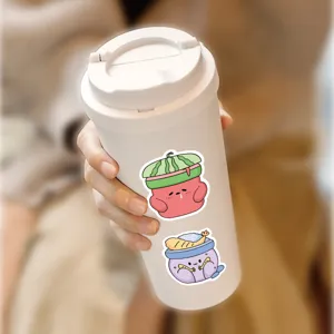 Cute block monster cartoon stickers for journaling, phone case and water cup decoration.
