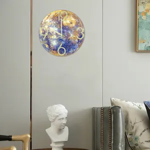 Leuchtende Planeten Wanduhr 3D Acryl leise dekorative Uhr für Wohnzimmer Schlafzimmer