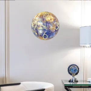 Leuchtende Planeten Wanduhr Acryl leise moderne Heimdekoration fuer Wohnzimmer Schlafzimmer