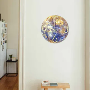Leuchtende Planeten Wanduhr 3D Acryl Stille Uhr für Wohnzimmer Schlafzimmer Deko.