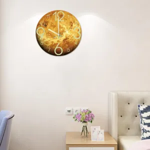 Luminous Venus wall clock 3D acrylic silent clock for bedroom living room home decor.