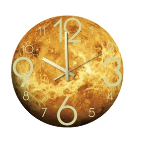3D Acrylic Wall Clock Luminous Silent Non Ticking Decorative Round Clock For Bedroom Living Room Home Decor