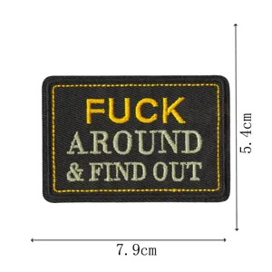 Tactical embroidered patch morale badge funny slogan badge tactical gear accessory