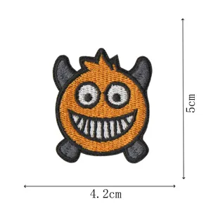 Halloween Divertido Monstruo Bordado Parche Fantasma Cabeza DIY Ropa Bolsas Decorativo