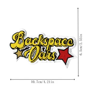 Bestickter Aufnäher Applikation DIY dekoratives Kleidungsabzeichen für Jacken und Mützen.