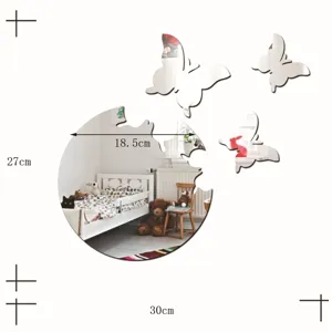 Acryl vlinder spiegel muursticker voor woonkamer slaapkamer DIY huisdecoratie kunst muur decor