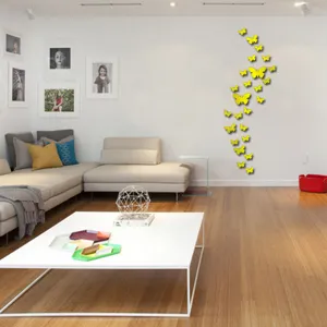Acryl vlinder spiegel muursticker voor woonkamer, prachtige 3D decoratie wandsticker.