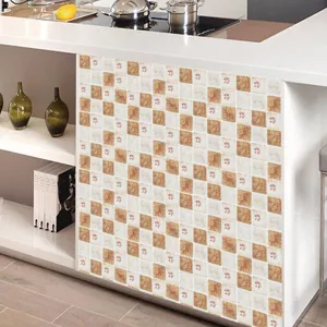 Mosaic tile sticker kitchen bathroom waterproof self adhesive wall sticker detail view