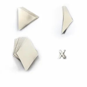 Acrylic 3D mirror wall stickers geometric shapes triangle rhombus home decor DIY wall art