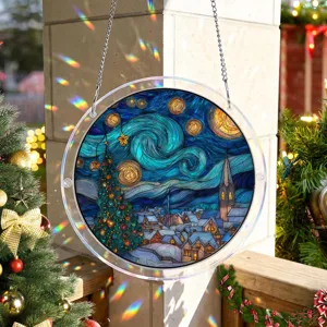 Kerst sterrenhemel acryl hangende zonnevanger raamdecoratie feestelijke feestornament