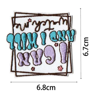 Embroidered patch cute badge clothing DIY accessory decorative applique apparel detail